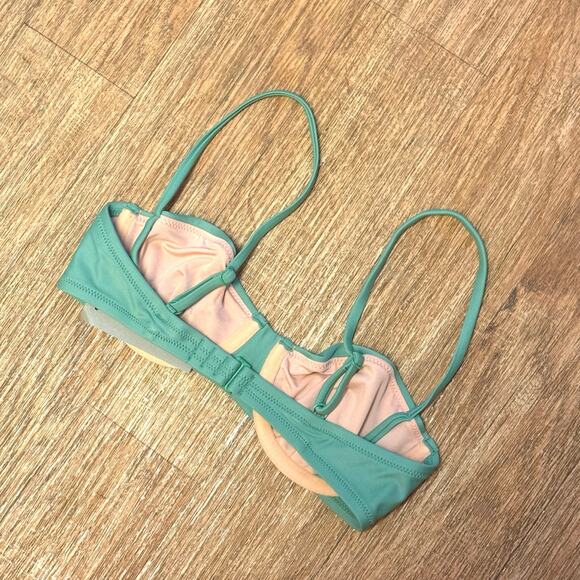 J. Crew Balconette Underwire Bikini Top in Green Size 32B - Picture 4 of 8